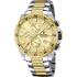 FESTINA Timeless Chronograph Gold Dial 45mm Two Tone Gold Stainless Steel Bracelet F20562/1 - 0