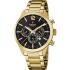 FESTINA Timeless Chronograph Black Dial 43.5mm Gold Stainless Steel Bracelet F20633/3 - 0