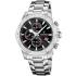 FESTINA Timeless Chronograph Black Dial 45mm Silver Stainless Steel Bracelet F20704/3 - 0