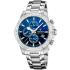 FESTINA Timeless Chronograph Blue Dial 45mm Silver Stainless Steel Bracelet F20704/4 - 0