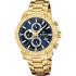 FESTINA Timeless Chronograph Blue Dial 45mm Gold Stainless Steel Bracelet F20705/5 - 0