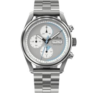 FORTIS Stratoliner S-41 Chronograph Automatic Cool Gray Dial 41mm Silver Stainless Steel Bracelet F2340007 - 44071