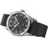 FORTIS Flieger F-41 Automatic Black Brushed Dial 41mm Silver Stainless Steel Black Aviator Leather Strap F4220018 - 1
