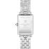 FREDERIQUE CONSTANT Art Deco Carree Quartz White Pearl Dial 28mm Silver Stainless Steel Bracelet FC-200MPW2AC6B - 2