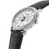 FREDERIQUE CONSTANT Business Timer Moonphase White Dial 40mm Silver Stainless Steel Black Leather Strap FC-270SW4P26 - 1