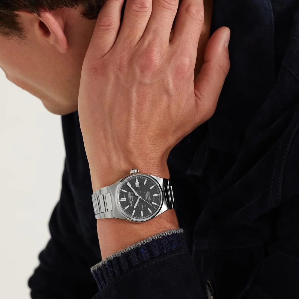 FREDERIQUE CONSTANT Highlife COSC Automatic Blue Dial 41mm Silver Stainless Steel Bracelet FC-303BL4NH6B