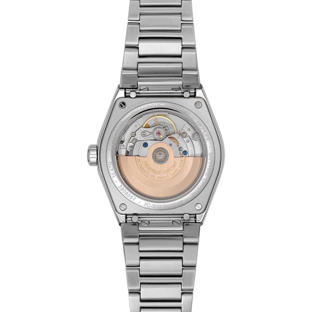 FREDERIQUE CONSTANT Highlife COSC Automatic Green Dial 39mm Silver Stainless Steel Bracelet FC-303G3NH6B