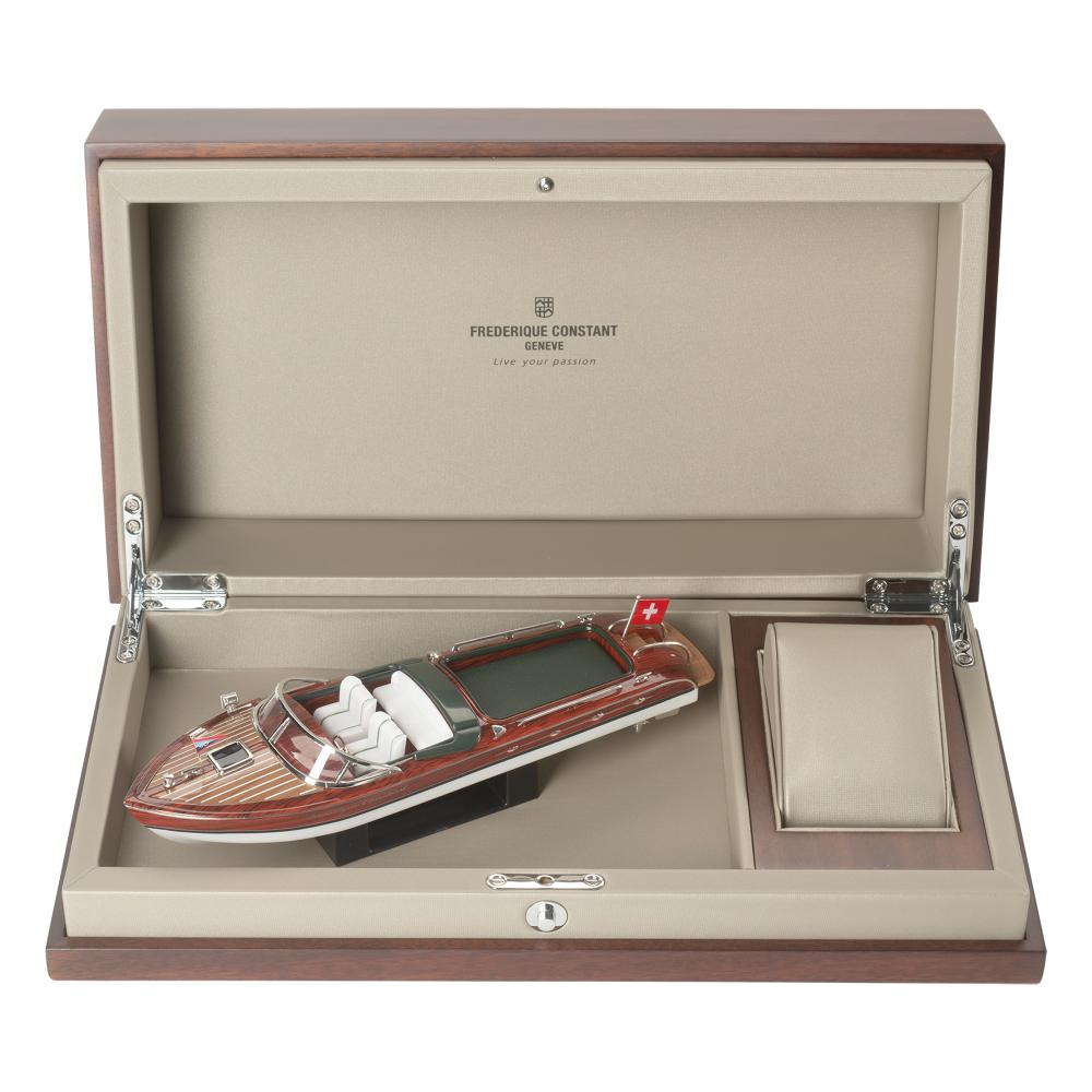 FREDERIQUE CONSTANT Runabout Automatic Limited Edition Electric Blue Dial 42mm Silver Stainless Steel Blue Leather Strap FC-303RMLN5B6 - 8