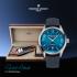 FREDERIQUE CONSTANT Runabout Automatic Limited Edition Electric Blue Dial 42mm Silver Stainless Steel Blue Leather Strap FC-303RMLN5B6-6