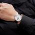 FREDERIQUE CONSTANT Heart Beat Automatic White Dial 40mm Silver Stainless Steel Black Leather Strap FC-310MC5B6 - 4