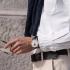 FREDERIQUE CONSTANT Heart Beat Automatic White Dial 40mm Silver Stainless Steel Black Leather Strap FC-310MC5B6-6