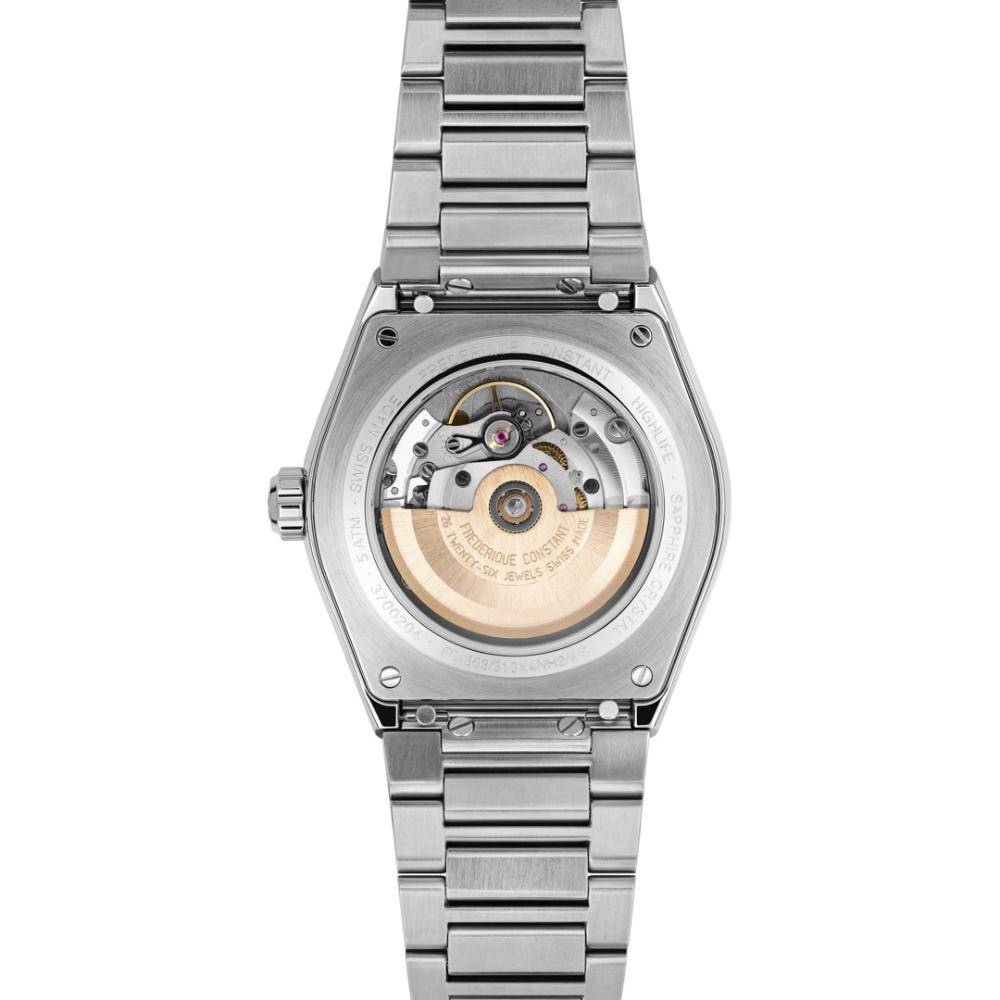 FREDERIQUE CONSTANT Highlife Heart Beat Automatic Blue Dial 41mm Silver Stainless Steel Bracelet FC-310N4NH6B