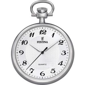 FESTINA Pocket Watch White Dial 48mm Silver Metal F2020/1 - 55868