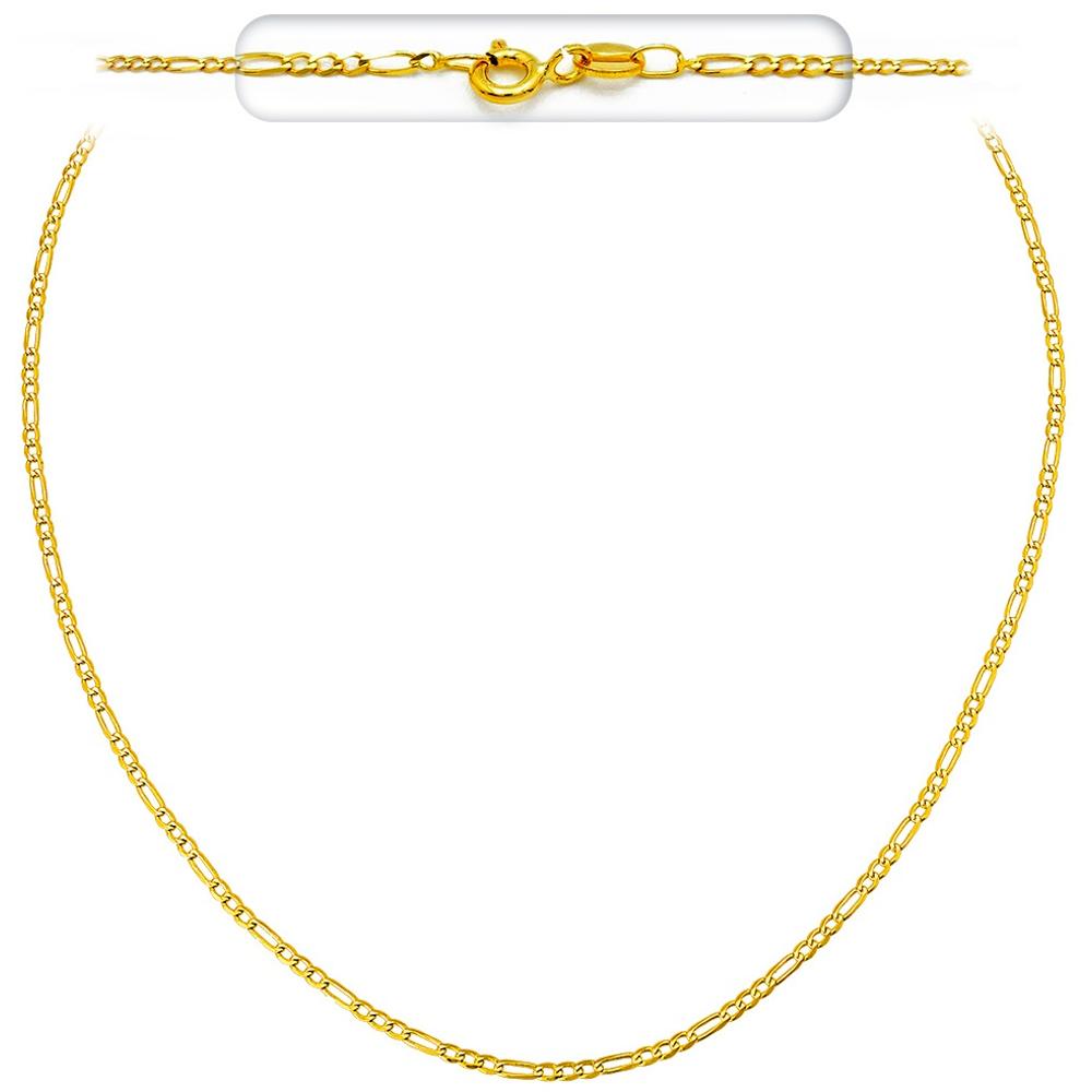 CHAIN Necklace Figaro #2 50cm K14 Yellow Gold FIG-050K.50
