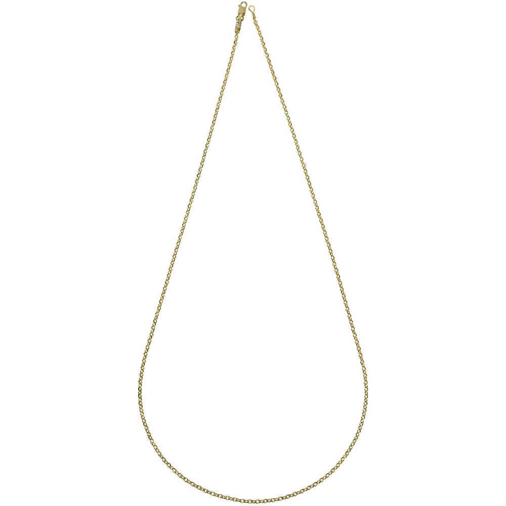 CHAIN Fortsatina Diamond-Encrusted #5 K14 50cm Yellow Gold FOR50D-50
