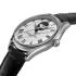 FREDERIQUE CONSTANT Heart Beat Automatic White Dial 40mm Silver Stainless Steel Black Leather Strap FC-310MC5B6 - 1