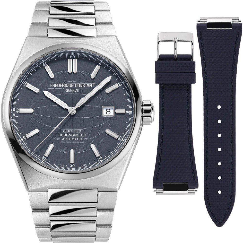 FREDERIQUE CONSTANT Highlife COSC Automatic Blue Dial 41mm Silver Stainless Steel Bracelet FC-303BL4NH6B