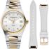 FREDERIQUE CONSTANT Highlife Ladies Quartz Silver Dial with Diamonds 31mm Two Tone Gold Stainless Steel Bracelet FC-240VD2NH3B - 1