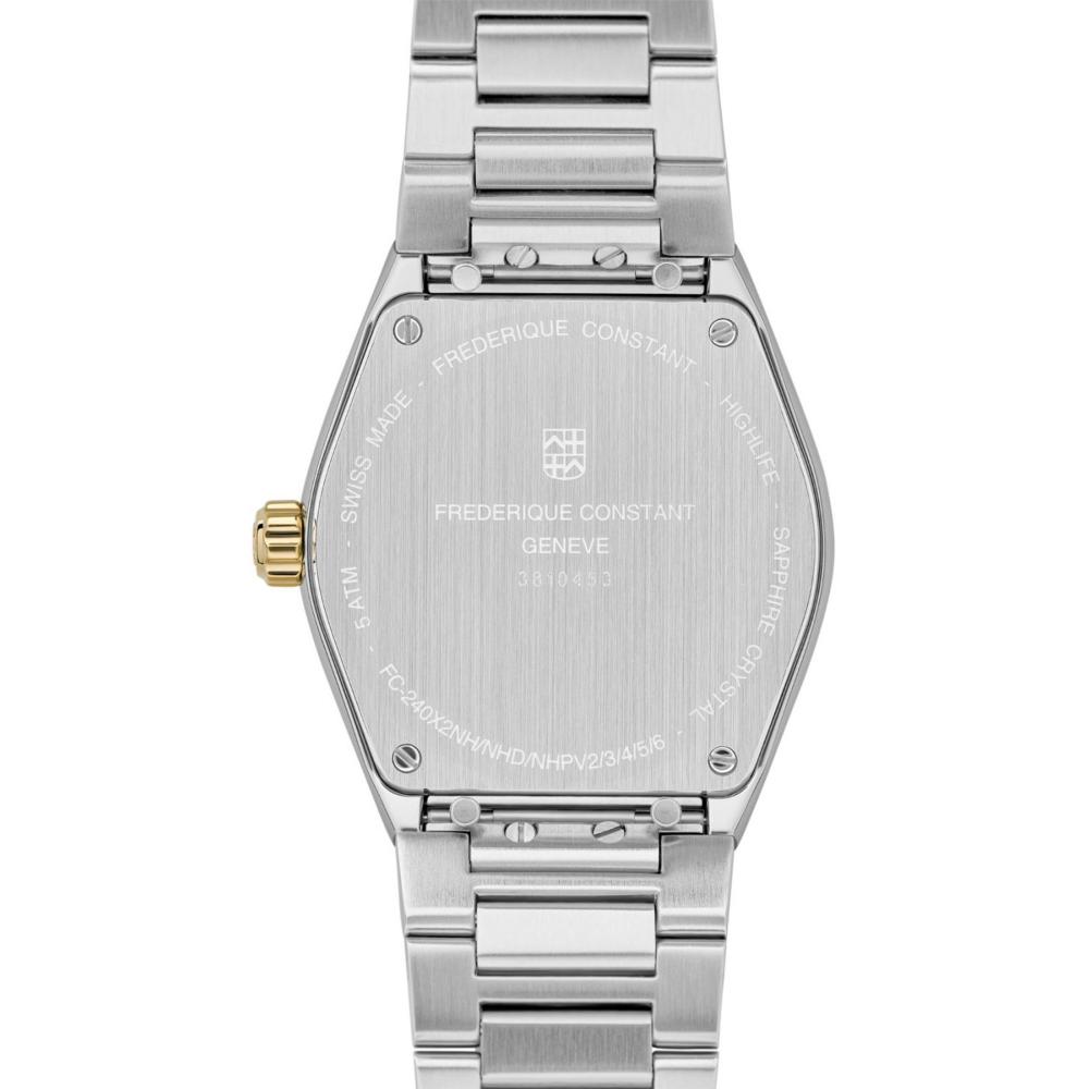 FREDERIQUE CONSTANT Highlife Ladies Quartz Silver Dial with Diamonds 31mm Two Tone Gold Stainless Steel Bracelet FC-240VD2NH3B
