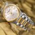 FREDERIQUE CONSTANT Highlife Ladies Quartz Silver Dial with Diamonds 31mm Two Tone Gold Stainless Steel Bracelet FC-240VD2NH3B - 4