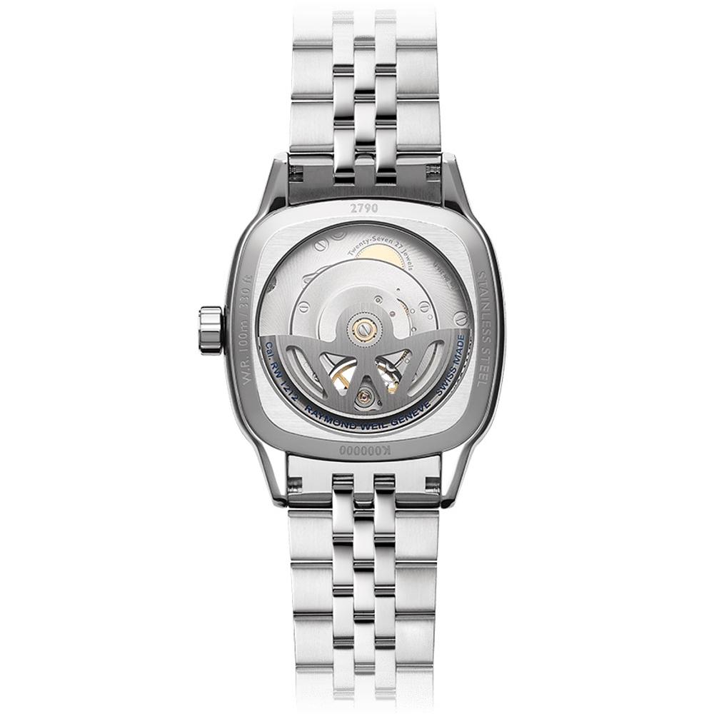 RAYMOND WEIL Freelancer Cushion Open Aperture Automatic Blue Dial 40 x 40mm Silver Stainless Steel Bracelet 2790-ST-50051