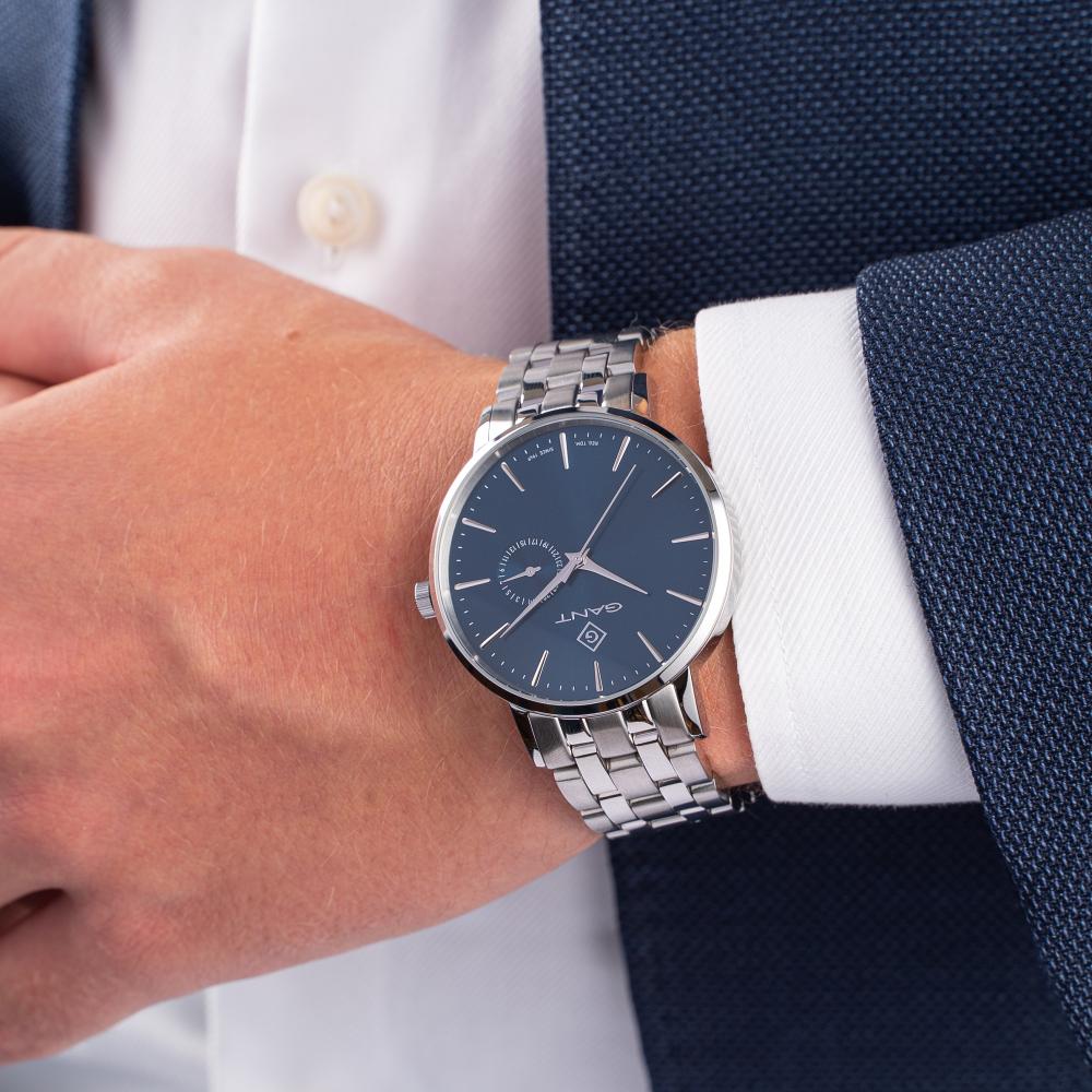 GANT Park Hill III Blue Dial 41.5mm Silver Stainless Steel Bracelet G105004