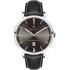 GANT Naples Two Hands 42mm Silver Stainless Steel Black Leather Strap G109003 - 0