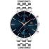 GANT Park Hill Day-Date II Blue Rose Gold Dial 43.5mm Silver Stainless Steel Bracelet G121010 - 0