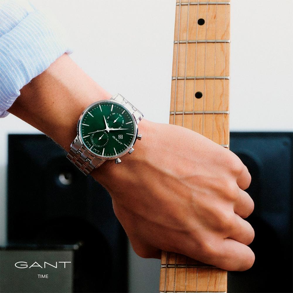 GANT Park Hill Day-Date II 43.5mm Silver Stainless Steel Bracelet G121018