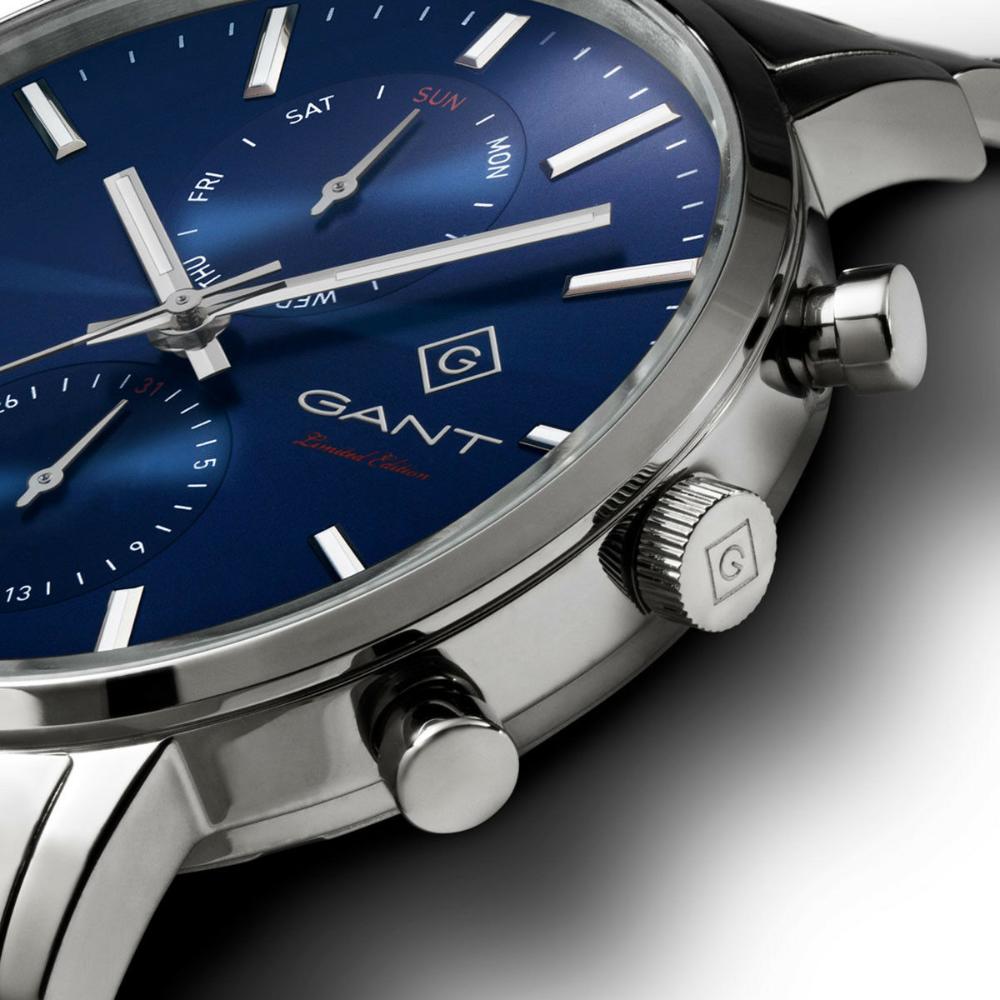 GANT Park Hill Day-Date II 75th Anniversary Limited Edition Blue Dial 43.5mm Silver Stainless Steel Bracelet G121021