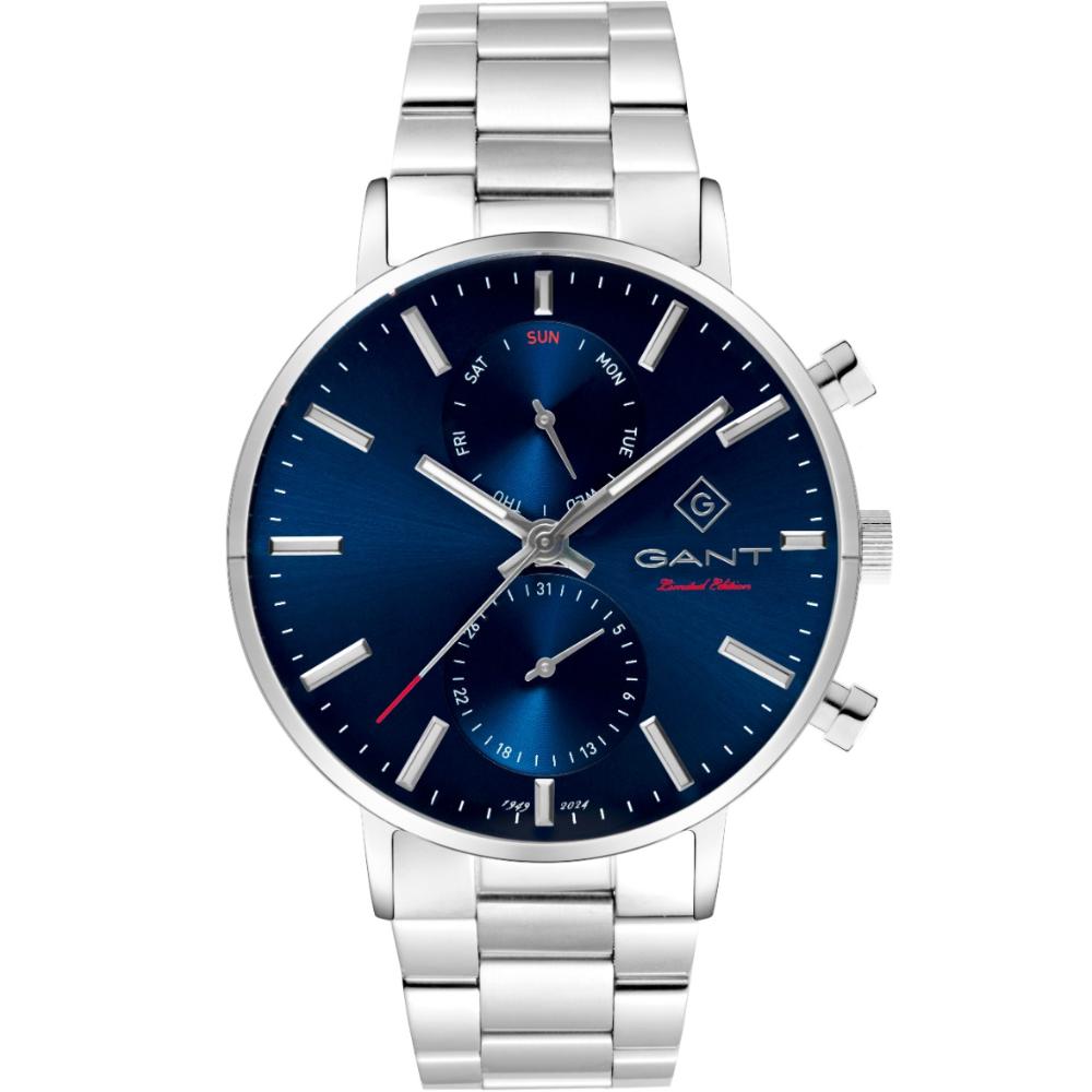 GANT Park Hill Day-Date II 75th Anniversary Limited Edition Blue Dial 43.5mm Silver Stainless Steel Bracelet G121021