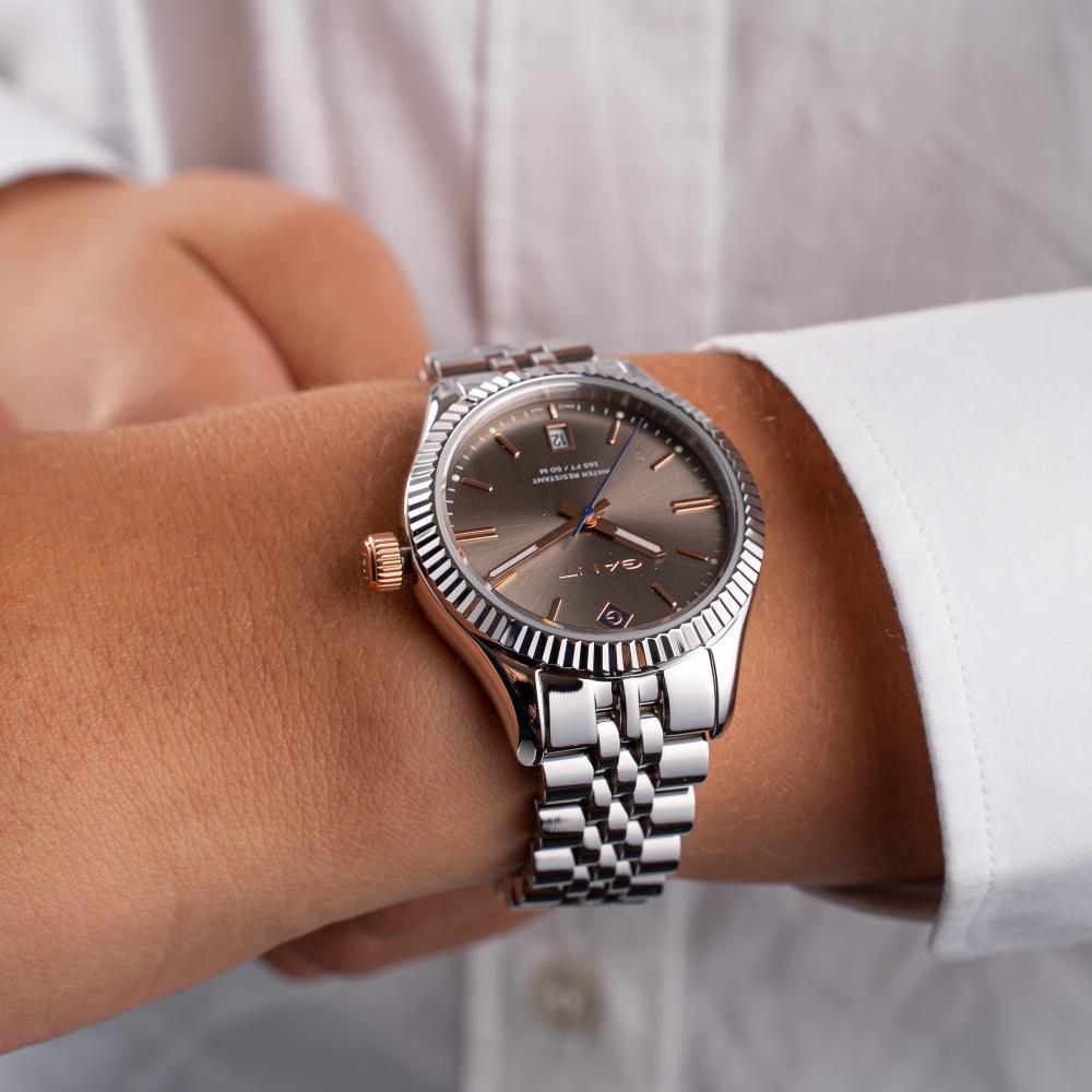 GANT Sussex Grey Dial 34mm Silver Stainless Steel Bracelet G136007