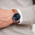 GANT East Hill Blue Dial 43mm Silver Stainless Steel Brown Leather Strap G165020 - 1
