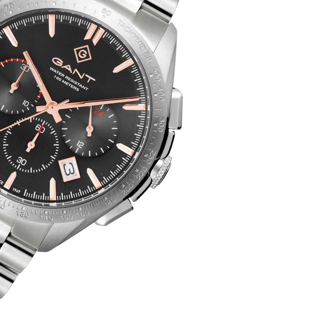 GANT Hammondsport Chronograph 44mm Silver Stainless Steel Bracelet G168005