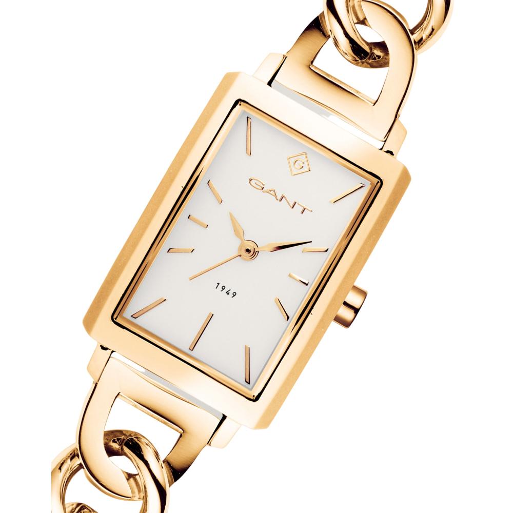 GANT Utica White Dial 20mm Gold Stainless Steel Bracelet G179003
