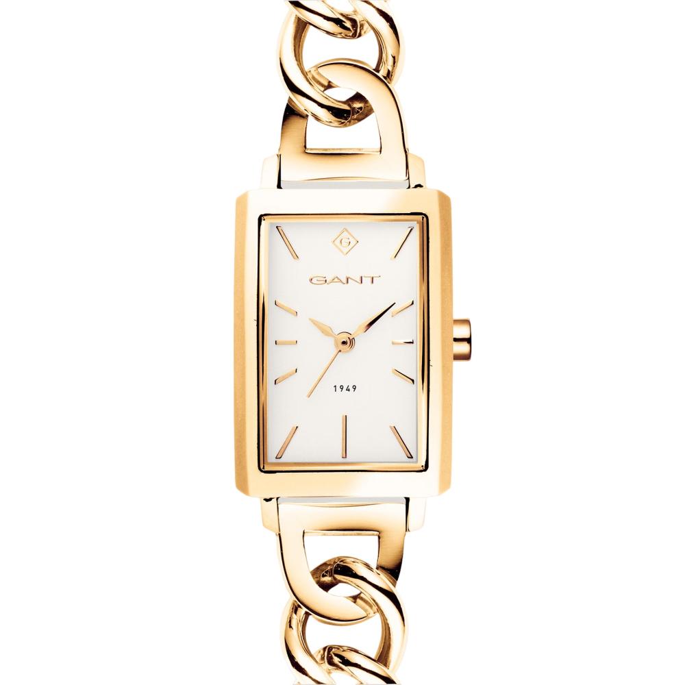 GANT Utica White Dial 20mm Gold Stainless Steel Bracelet G179003