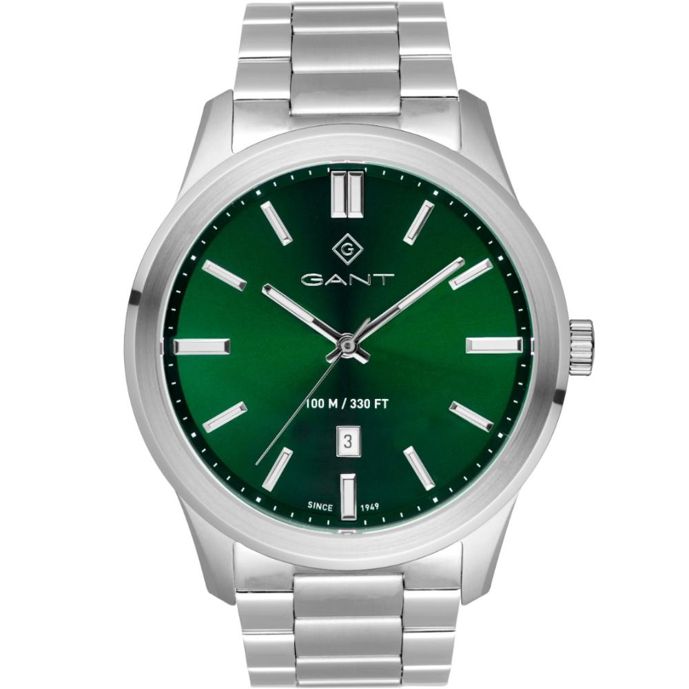 GANT Bridgeton Green Dial 43mm Silver Stainless Steel Bracelet G182004