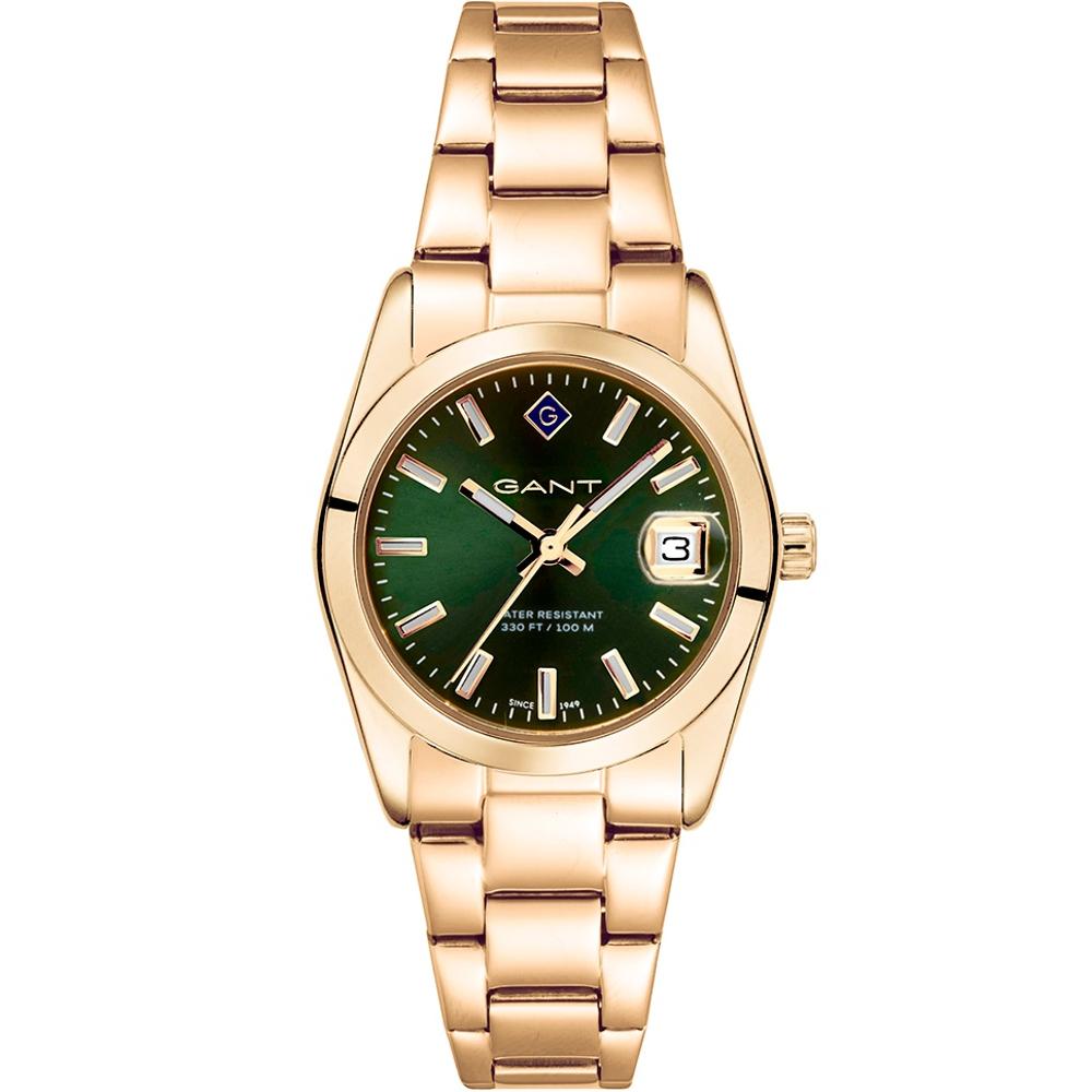 GANT Everett Mini Green Dial 28mm Gold Stainless Steel Bracelet G186008