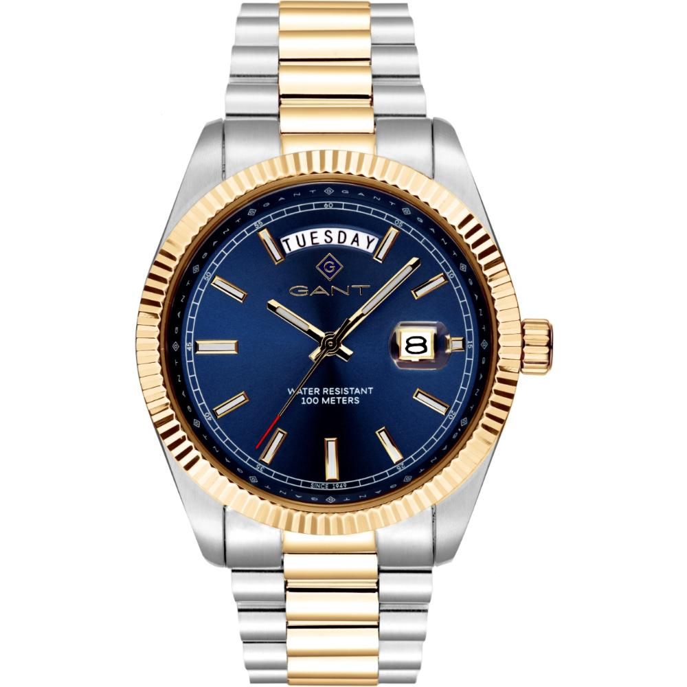 GANT Fairfax Blue Dial 41mm Two Tone Gold Stainless Steel Bracelet G189004