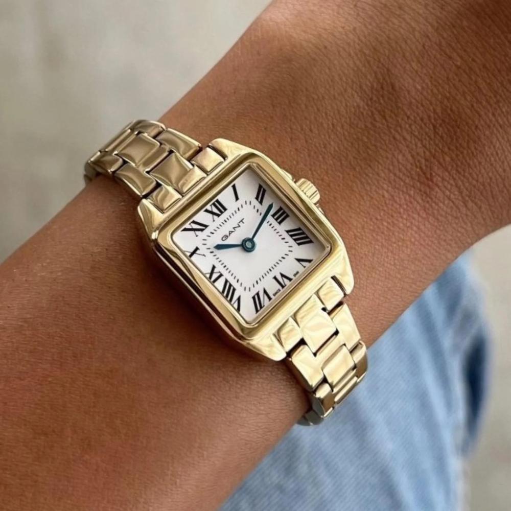 GANT Seneca Mini White Dial 22mm Gold Stainless Steel Bracelet G193003