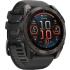 GARMIN Fenix 8 Sapphire Titanium Carbon Gray 51mm with Black/Pebble Gray Silicone Strap 010-02905-21-7