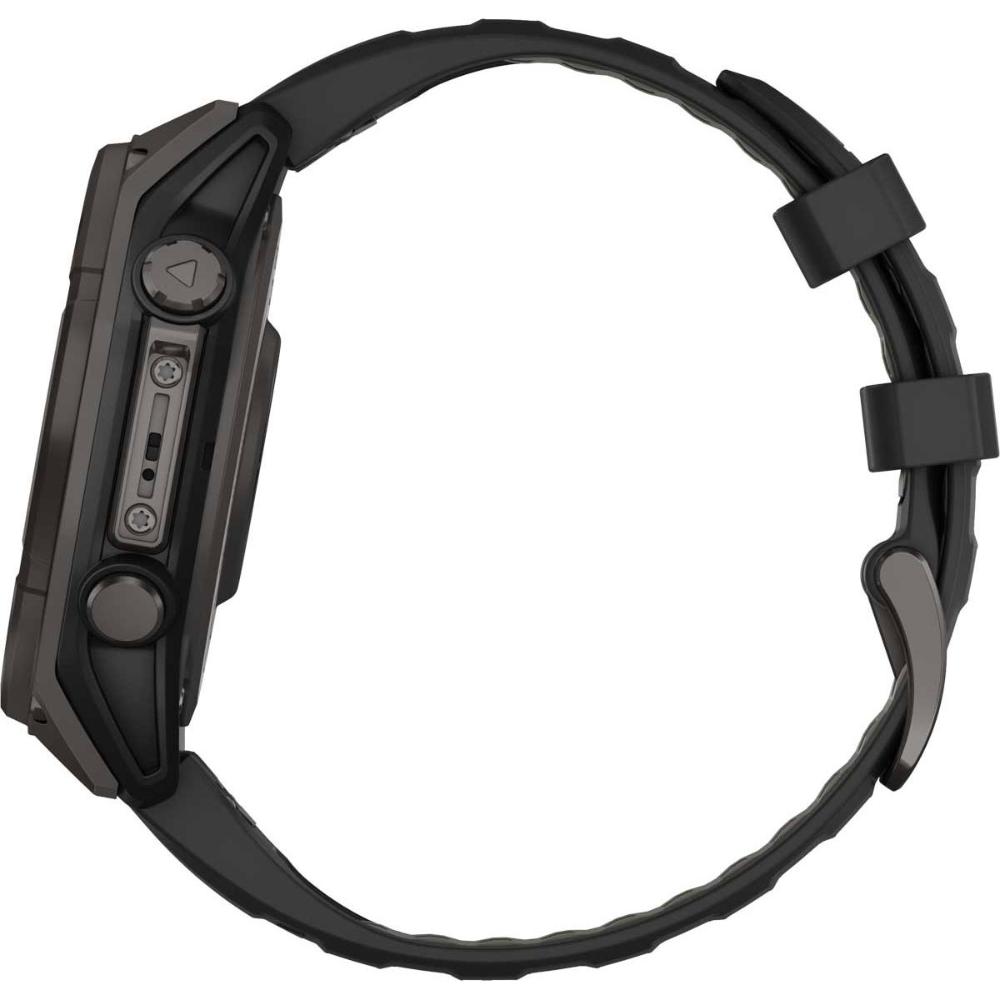 GARMIN Fenix 8 Solar Sapphire DLC Titanium Carbon Gray 47mm with Black/Pebble Gray Silicone Strap 010-02906-11 - 7