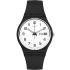 SWATCH Once Again 34mm Black Rubber Strap GB743 - 0