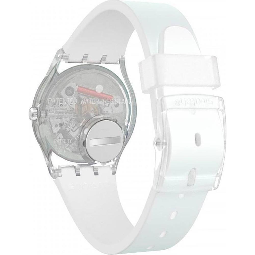 SWATCH Ultraciel 34mm Light Blue Silicon Strap GE713