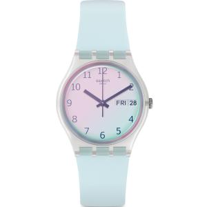 SWATCH Ultraciel 34mm Light Blue Silicon Strap GE713 - 22783