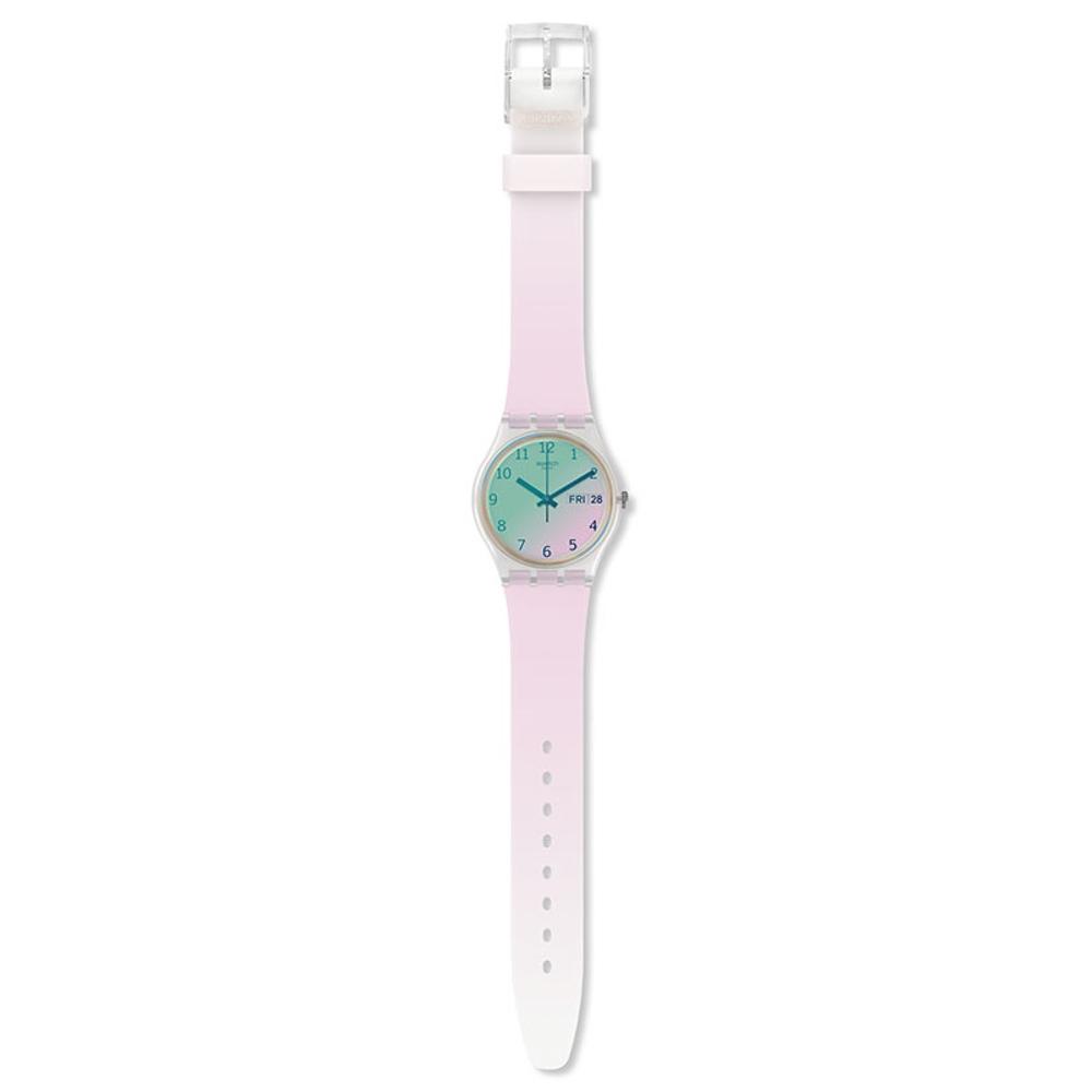 SWATCH Ultrarose 34mm White Silicon Strap GE714