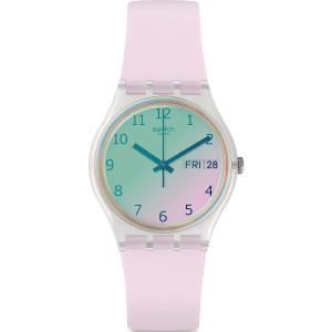 SWATCH Ultrarose 34mm White Silicon Strap GE714 - 2200