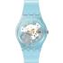 SWATCH Morning Sky Three Hands 34mm Light Blue Silicon Strap GL125 - 0