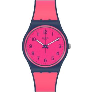 SWATCH Pink Gum 34mm Red Silicon Strap GN264 - 2436