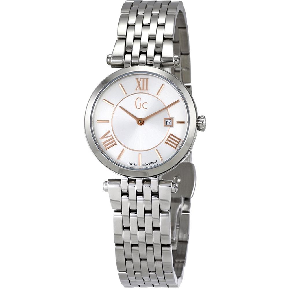 GUESS COLLECTION Slim Class Three Hands 28mm Silver Stainless Steel Bracelet X57001L1S